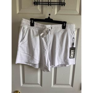 DKNY Sports Women’s Terry Cloth Relaxed Shorts-XL